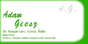 adam giesz business card