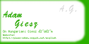 adam giesz business card